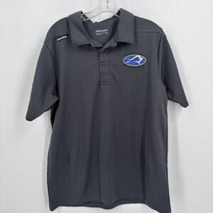 Bauer Sioux Falls Stampede Gray Performance Polo - L